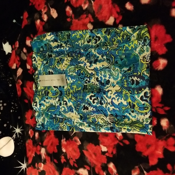 WAS $72. ENDLESS KNOT ART 100% Fully lined Nylon A-line Midi Skirt - Picture 14 of 15